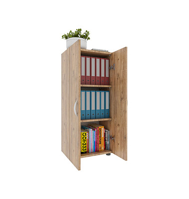 VCM my office Aktenschrank Ulas, 918432 eiche 2 Fachböden 49,0 x 34,0 x 108,0 cm