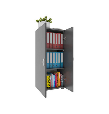 VCM my office Aktenschrank Ulas, 918434 anthrazit 2 Fachböden 49,0 x 34,0 x 108,0 cm