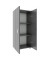 VCM my office Aktenschrank Ulas, 918434 anthrazit 2 Fachböden 49,0 x 34,0 x 108,0 cm