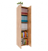 Aktenschrank Ulas, 918435 eiche 4 Fachböden 49,0 x 34,0 x 178,0 cm