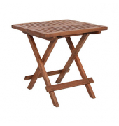 Garden Pleasure Gartentisch LA braun quadratisch 50,0 x 50,0 x 50,0 cm