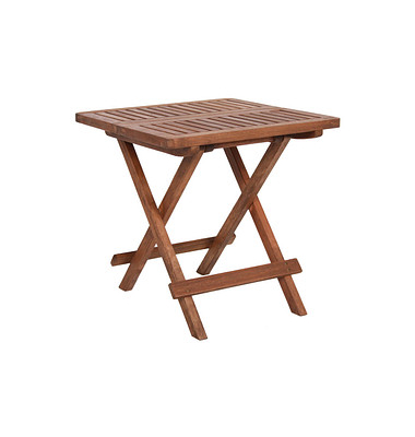 Garden Pleasure Gartentisch LA braun quadratisch 50,0 x 50,0 x 50,0 cm