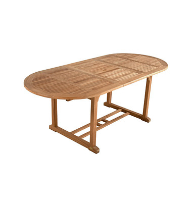Garden Pleasure Gartentisch Solo braun oval 95,0 x 160,0  210,0 x 75,0 cm