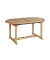 Garden Pleasure Gartentisch Solo braun oval 95,0 x 160,0  210,0 x 75,0 cm