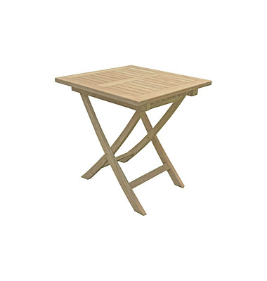 Garden Pleasure Gartentisch Solo braun quadratisch 70,0 x 70,0 x 75,0 cm