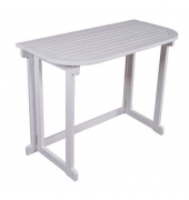 Garden Pleasure Gartentisch Manila weiß rechteckig 76,0 x 100,0 x 50,0 cm