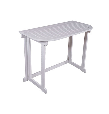 Garden Pleasure Gartentisch Manila weiß rechteckig 76,0 x 100,0 x 50,0 cm