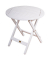 Garden Pleasure Gartentisch Mesa weiß rund 50,0 x 50,0 x 50,0 cm