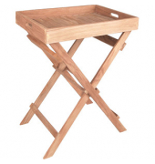 Garden Pleasure Gartentisch Bacan braun rechteckig 39,0 x 29,0 x 50,0 cm