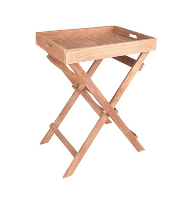 Garden Pleasure Gartentisch Bacan braun rechteckig 39,0 x 29,0 x 50,0 cm