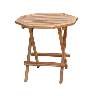 Garden Pleasure Gartentisch Luang braun achteckig 50,0 x 50,0 x 50,0 cm
