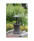 Garden Pleasure Gartentisch Mumbai dunkelgrau rund 45,0 x 45,0 x 55,0 - 85,0 cm