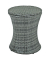Garden Pleasure Gartentisch Mumbai dunkelgrau rund 45,0 x 45,0 x 55,0 - 85,0 cm