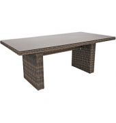 Garden Pleasure Gartentisch Bardeaux dunkelbraun rechteckig 100,0 x 200,0 x 75,0 cm