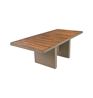 Garden Pleasure Gartentisch Braga dunkelbraun rechteckig 100,0 x 220,0 x 75,0 cm Garden Pleasure Gartentisch Braga dunkelbraun rechteckig 100,0 x 220,0 x 75,0 cm