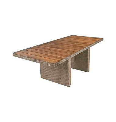 Garden Pleasure Gartentisch Braga dunkelbraun rechteckig 90,0 x 180,0 x 75,0 cm Garden Pleasure Gartentisch Braga dunkelbraun rechteckig 90,0 x 180,0 x 75,0 cm