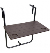 Beistelltisch Tabora 304731, 73-83,5cm (H), 60x60cm (BxT), rechteckig, coffee / schwarz