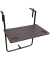 Beistelltisch Tabora 304731, 73-83,5cm (H), 60x60cm (BxT), rechteckig, coffee / schwarz