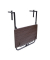 Beistelltisch Tabora 304731, 73-83,5cm (H), 60x60cm (BxT), rechteckig, coffee / schwarz