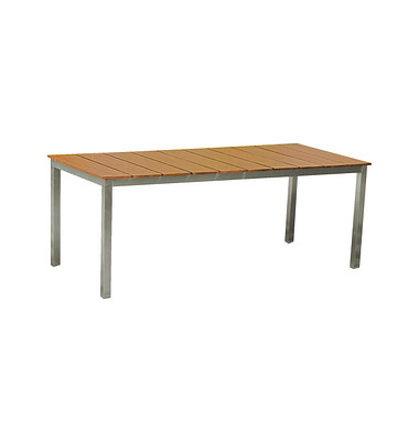 Garden Pleasure Gartentisch Dallas braun rechteckig 90,0 x 200,0 x 75,0 cm Garden Pleasure Gartentisch Dallas braun rechteckig 90,0 x 200,0 x 75,0 cm
