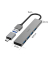 hama USB-Hub Ultra Slim 4-fach grau