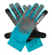 Gartenhandschuhe, anthrazit/türkis, Größe 9 / L