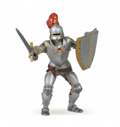 papo FantasyMittelalter 39244 Ritter mit Rüsting und Feder rot Spielfigur