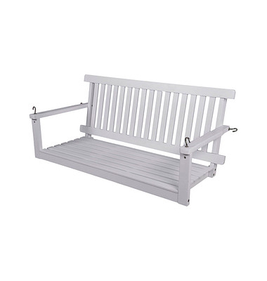 Garden Pleasure Hängebank Augusta 985111 weiß Holz 130,0 cm