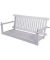 Garden Pleasure Hängebank Augusta 985111 weiß Holz 130,0 cm