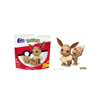 Mattel GAMES Mega Construx HDL84 Pokémon Evoli Bausatz