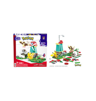 Mattel GAMES Mega Construx HKT21 Pokémon Windmühlen-Farm Bausatz
