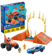 Mattel GAMES Hot Wheels HKF88 Monster Trucks Tiger Shark Crash Bausatz