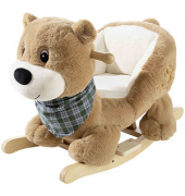heunec Schaukeltier Bär hellbraun hellbraun Stoff
