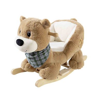 heunec Schaukeltier Bär hellbraun hellbraun Stoff