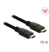 DeLOCK High Speed HDMI Ethernet Kabel 4K 60 Hz HDR 10,0 m schwarz