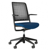 Nowy Styl Bürostuhl WITHME blau, schwarz Stoff