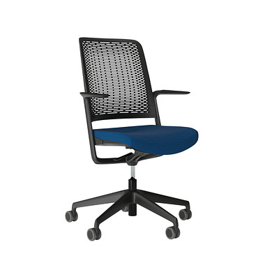 Nowy Styl Bürostuhl WITHME blau, schwarz Stoff