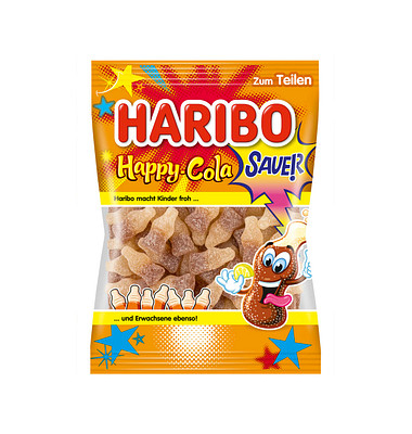 HARIBO Happy-Cola Sauer Fruchtgummi HARIBO Happy-Cola Sauer Fruchtgummi