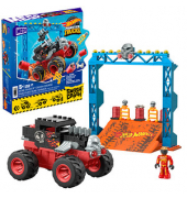 Mattel GAMES Mega Construx HKF87 Hot Wheels Monster Trucks Bone Shaker Crash Bausatz