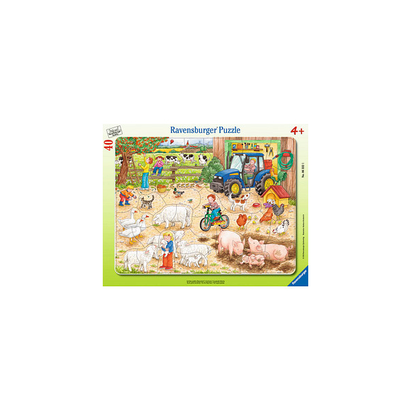 4005556063321 - Ravensburger Puzzle - Ravensburger Kinderpuzzle - 06332 Auf dem großen Bauernhof - Rahmenpuzzle für Kinder ab 4 Jahren mit 40 Teilen 4005556063321 - Ravensburger Puzzle - Ravensburger Kinderpuzzle - 06332 Auf dem großen Bauernhof - Rahmenpuzzle für Kinder ab 4 Jahren mit 40 Teilen