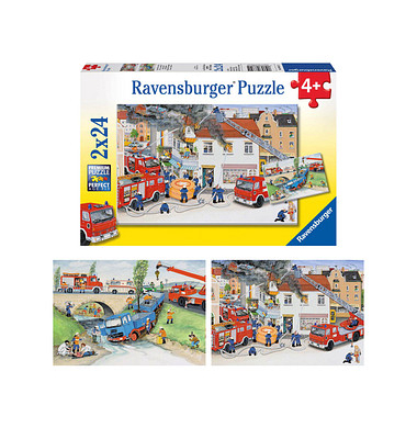 Ravensburger Bei der Feuerwehr Puzzle 2 x 24 Teile