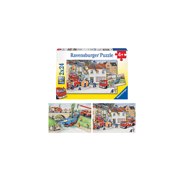 4005556088515 - Bei der Feuerwehr Puzzle 2 x 24 Teile 4005556088515 Ravensburger 4005556088515 - Bei der Feuerwehr Puzzle 2 x 24 Teile 4005556088515 Ravensburger