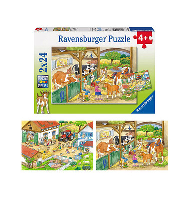 Ravensburger Fröhliches Landleben Puzzle 2x 24 Teile