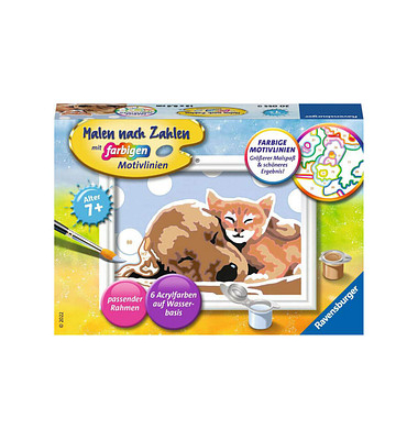Ravensburger Malen-nach-Zahlen Tierliebe mehrfarbig
