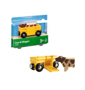 BRIO Tierwagen mit Kuh 33406 Spielzeugeisenbahnen