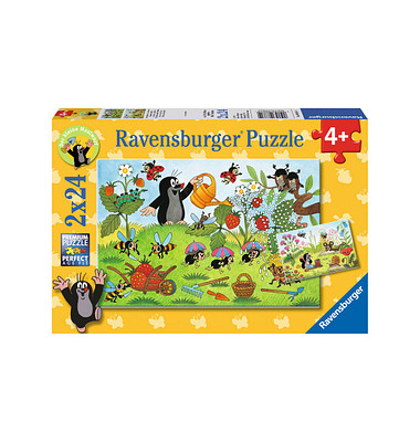 Ravensburger Der Maulwurf im Garten Puzzle 2 x 24 Teile Ravensburger Der Maulwurf im Garten Puzzle 2 x 24 Teile