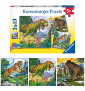 Ravensburger Herrscher der Urzeit Puzzle 3x 49 Teile