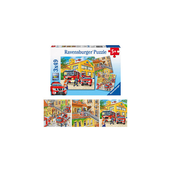 4005556094011 - Feuerwehreinsatz Puzzle 3x 49 Teile 4005556094011 Ravensburger 4005556094011 - Feuerwehreinsatz Puzzle 3x 49 Teile 4005556094011 Ravensburger