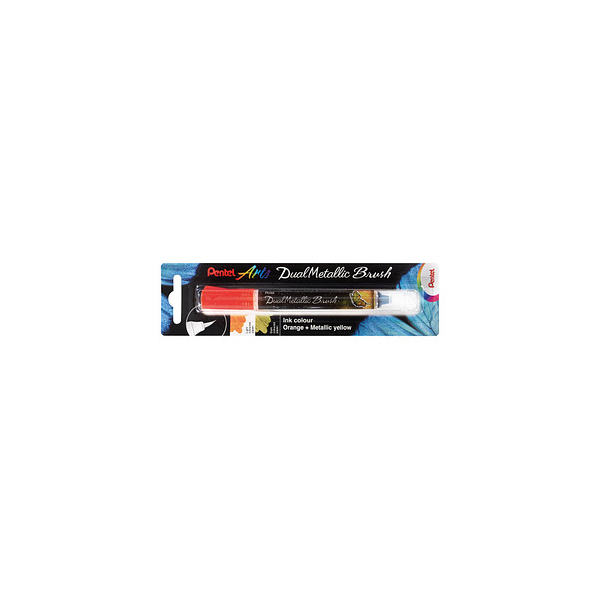 0884851056610 - Dual Metallic Brush XGFH-DFX Brush-Pen orange 0884851056610 Pentel 0884851056610 - Dual Metallic Brush XGFH-DFX Brush-Pen orange 0884851056610 Pentel