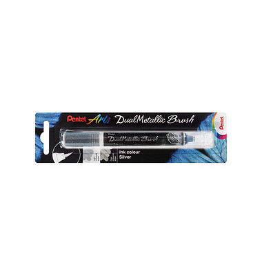 Pentel Dual Metallic Brush XGFH-DZX Brush-Pen silber
